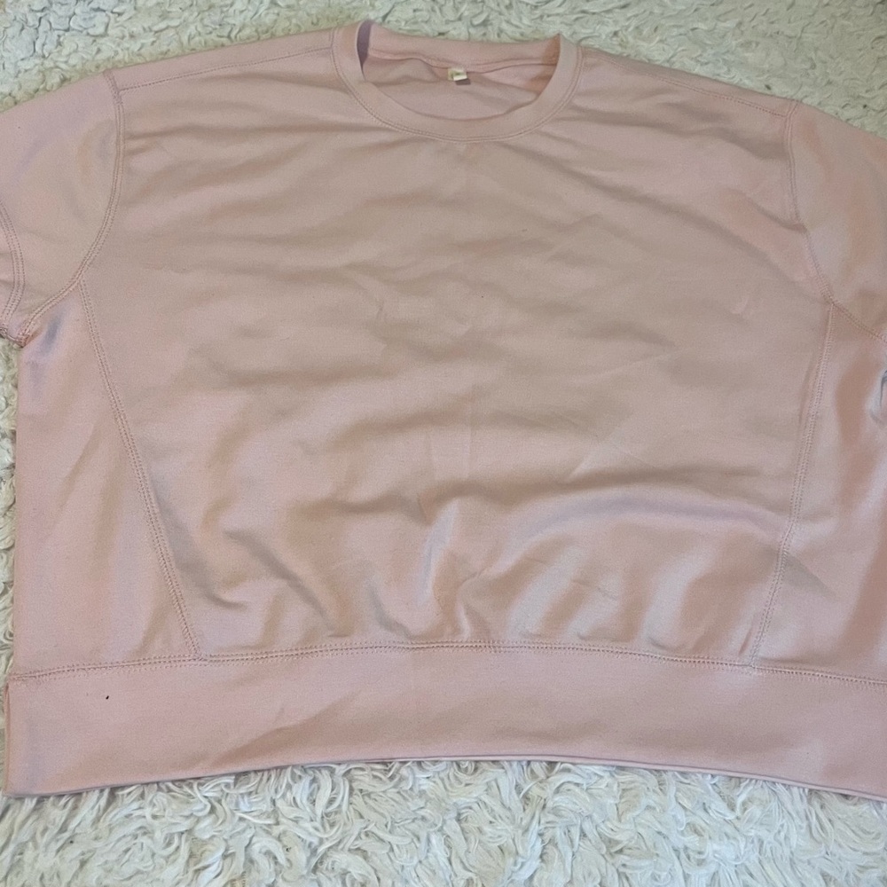 Soft Pink Crewneck Sweatshirt